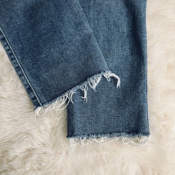 Hollister Mom Crop Jeans Juniors 5 S Curvy Ultra High Rise Paperbag 29 x 24.5 - Picture 6 of 8